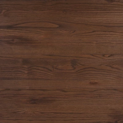 Merrick Lane Modern 31.5" Square Metal Table With Rustic Wood Top For Indoor Use - Image 4