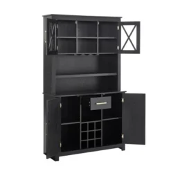 Home Source Jill Zarin Tall Cabinet With Glass Doors