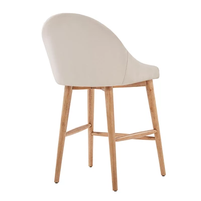 Set Of 2 24" Conrad Natural Danish Modern Counter Chair - Inspire Q - Image 3