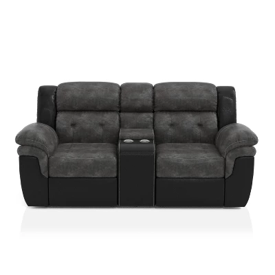 Melio Loveseat With 2 Powered Recliners Gray/Black - HOMES: Inside + Out - Image 4