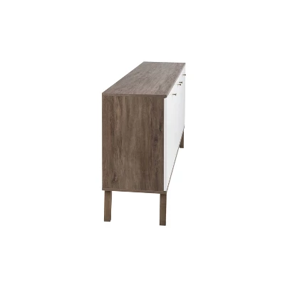 Milo Mid-Century Modern 4 Door Buffet Server - Prepac - Image 4