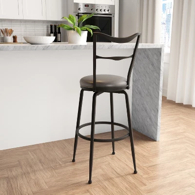 Larimore Metal Bar Height Stool Black - Hillsdale Furniture