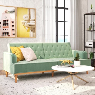 Stella Vintage Convertible Sofa Bed Futon - Mr. Kate - Image 12