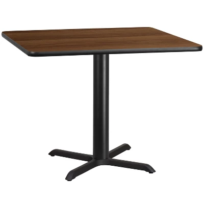 Emma And Oliver 42" Square Laminate Table Top With 33"x33" Table Height Base - Image 5