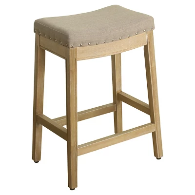 26" Blake Backless Counter Height Barstool With Nailheads - HomePop - Image 6