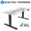 Mount-It! Dual Motor Electric Standing Desk Frame - Black