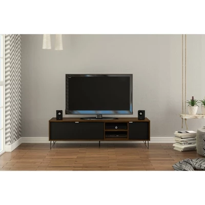 Montreal TV Stand For TVs Up To 60" Dark Brown/Black - Polifurniture - Image 2