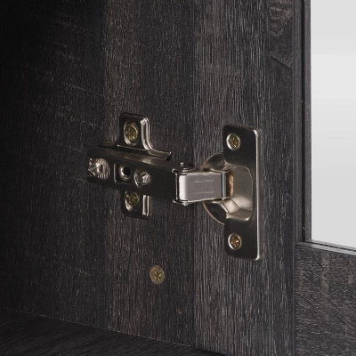 Hollywood Cabinet With Drawers TV Stand For TVs Up To 80" Dark Gray - CorLiving - Image 7