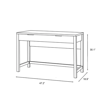 Willow Office Desk White - ACEssentials - Image 9
