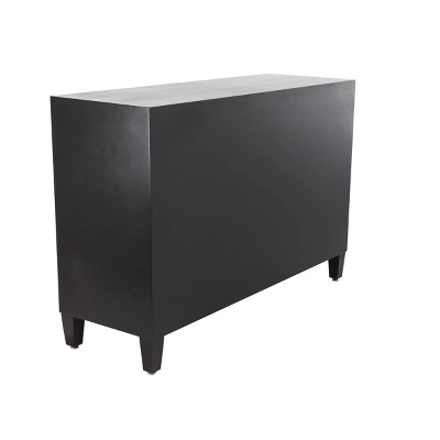Modern Wood Rectangle Cabinet Black - Olivia & May - Image 6