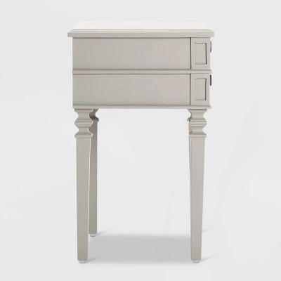 Irving Side Table With 2 Drawers Gray - Finch - Image 6