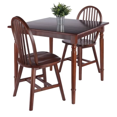 3pc Mornay Dining Table Set Walnut - Winsome - Image 9