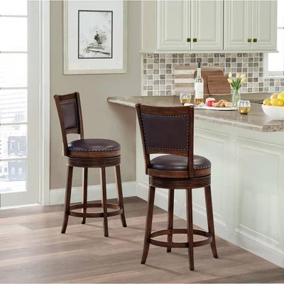 Lockefield Wood Swivel Counter Height Barstool - Hillsdale Furniture - Image 11