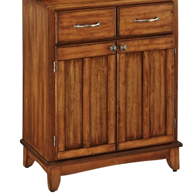 Small Buffet Of Buffets Server With Hutch And Oak Top Oak - Homestyles - Image 3