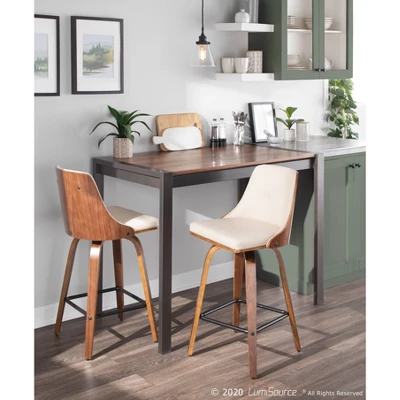 Set Of 2 Gianna Upholstered Counter Height Barstools - Lumisource - Image 9