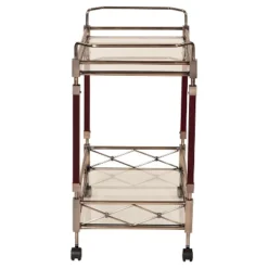 Melrose Serving Cart Antique Brass - OSP Home Furnishings