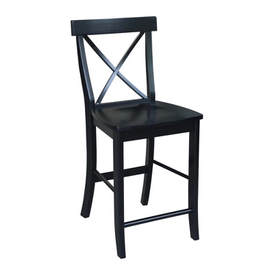 24" Martha X Back Counter Height Barstool - International Concepts - Image 2