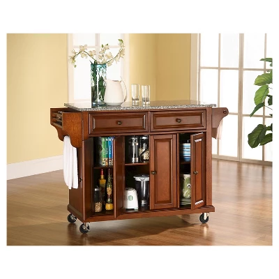 Solid Granite Top Kitchen Cart/Island - Crosley - Image 4