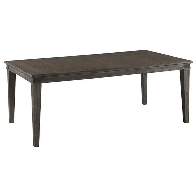 Foundry Rectangular Extendable Dining Table Brushed Pewter - Intercon