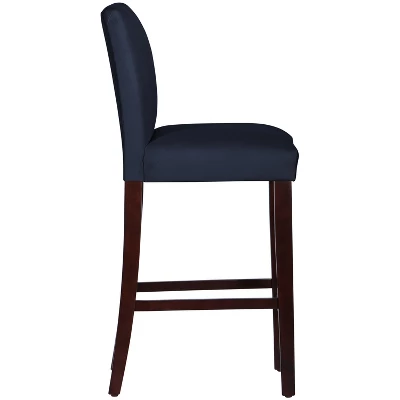 Hendrix Barstool Velvet Navy - Skyline Furniture - Image 2