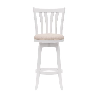 30" Savana Wood Bar Height Swivel Stool White - Hillsdale Furniture - Image 5