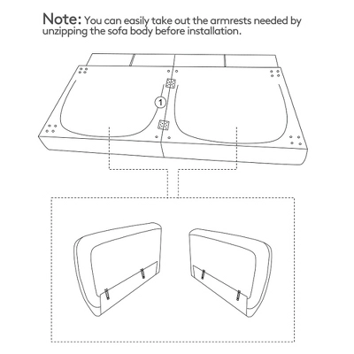 Costway Convertible Futon Sofa Bed PU Adjustable Couch Sleeper W/Wood Legs - Image 9