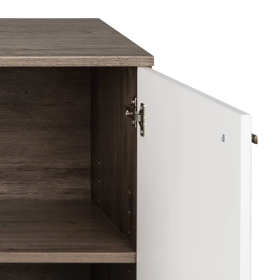 Milo Mid-Century Modern 4 Door Buffet Server - Prepac - Image 7