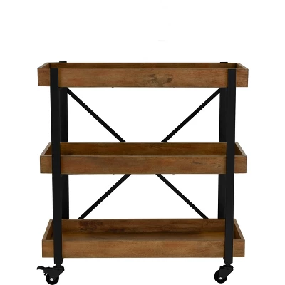 Riley 3-Tier Bar Cart - Adore Décor - Image 5