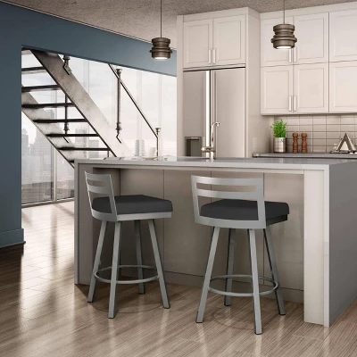 26.75" Derek Swivel Counter Height Barstool - Amisco - Image 2