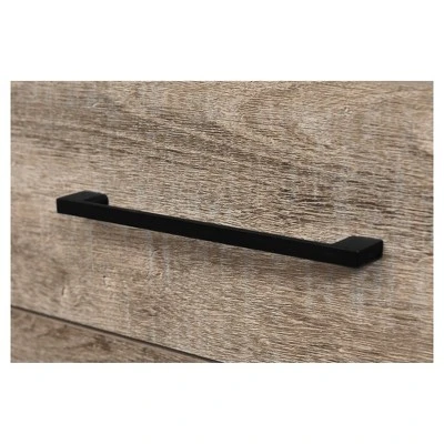 Munich 2 - Drawer Nightstand - Weathered Oak And Matte Black - South Shore - Image 4