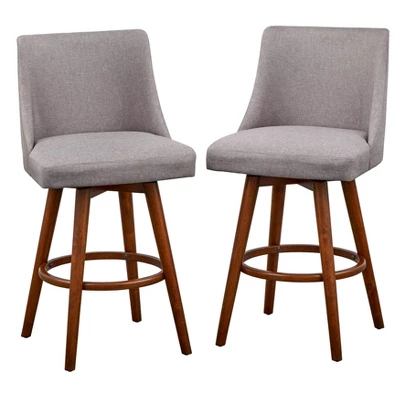 5pc Derby Counter Height Dining Set Walnut/Gray - Lifestorey - Image 5