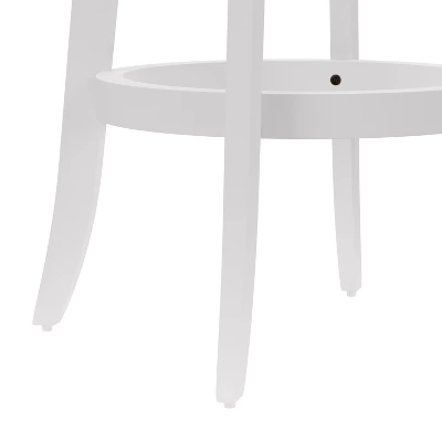30" Savana Wood Bar Height Swivel Stool White - Hillsdale Furniture - Image 10