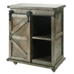 Presley Side Cabinet With Barn Door - StyleCraft