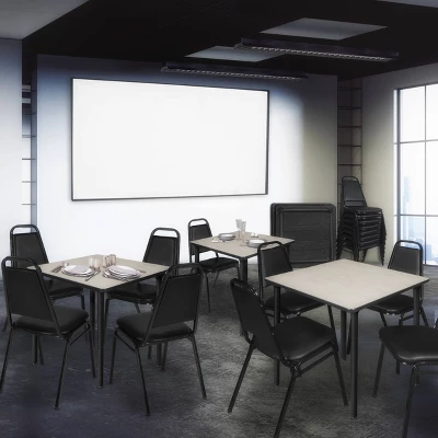 Kee Square Breakroom Table With Folding Legs - Regency - Image 6
