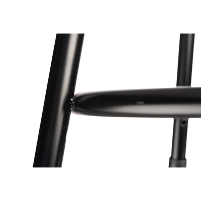 Set Of 2 30" Heavy Duty Steel Barstools Black - Hampden Furnishings - Image 3