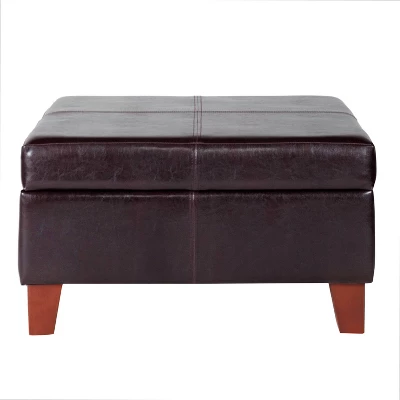 Luxury Large Square Storage Ottoman - HomePop - Image 13