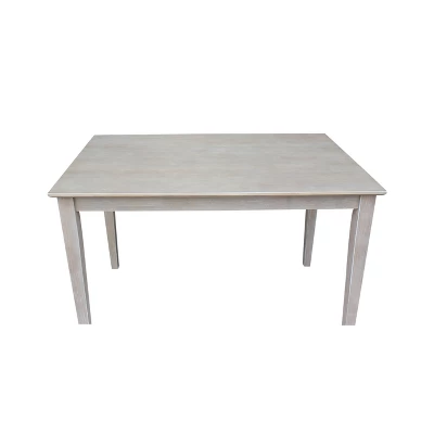 Solid Wood 30"X 48" Dining Table Weathered Gray - International Concepts - Image 4