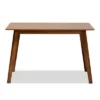 Maila Transitional Wood Dining Table Brown - Baxton Studio