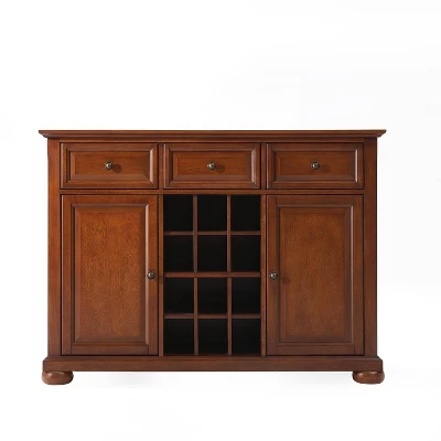 Alexandria Sideboard Cabinet With Wine Storage Cherry - Crosley - Image 6