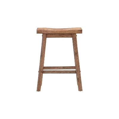 24" Sonoma Saddle Counter Height Barstool - Boraam