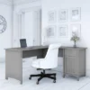 Salinas L Shaped Desk With Storage - Bush Furniture