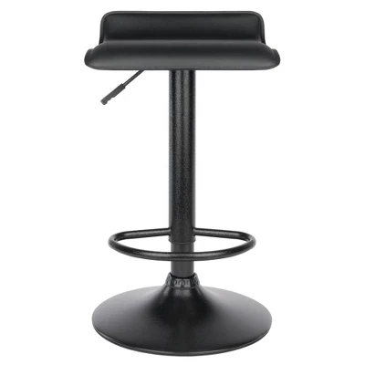 Set Of 2 Obsidian Adjustable Swivel Air Lift Stool Black - Winsome - Image 4
