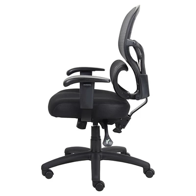 Multi-Function Mesh Task Chair Black - Boss Office Products