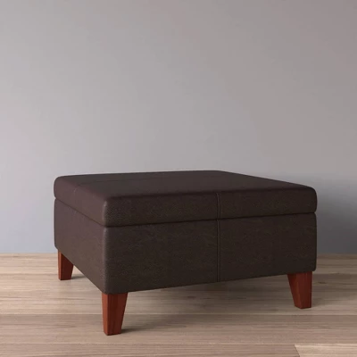 Luxury Large Square Storage Ottoman - HomePop - Image 11
