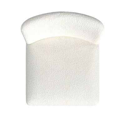 Upholstered Dining Chair Cream Boucle - HomePop - Image 4