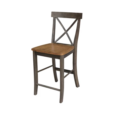 24" Martha X Back Counter Height Barstool - International Concepts - Image 13