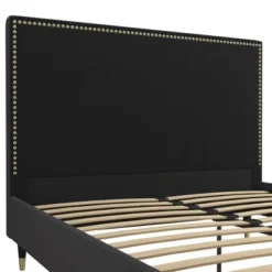 Audrey Velvet Upholstered Bed - Cosmoliving