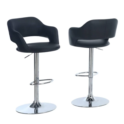 Hydraulic Lift Chrome Metal Barstool - EveryRoom - Image 5