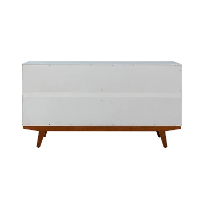 Joscha 60'' Wide Sideboard Cabinet With Solid Wood Legs| KARAT HOME-White - Image 3