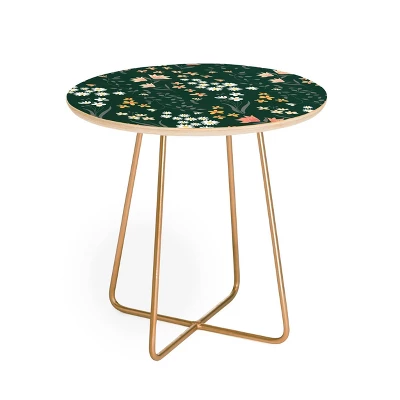 Round Emanuela Carratoni Meadow Flowers Theme Side Table - Deny Designs - Image 5
